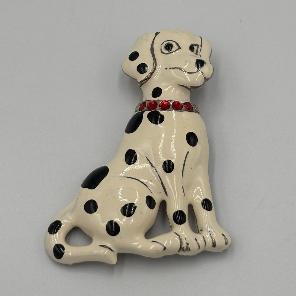 Vintage Dalmatian Dog Brooch by Kerissa